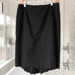 Trina Turk Skirts - 🔥SOLD🔥Trina Turk pencil skirt black ruffles Trina Turk Skirts - 🔥SOLD🔥Trina Turk pencil skirt black ruffles
